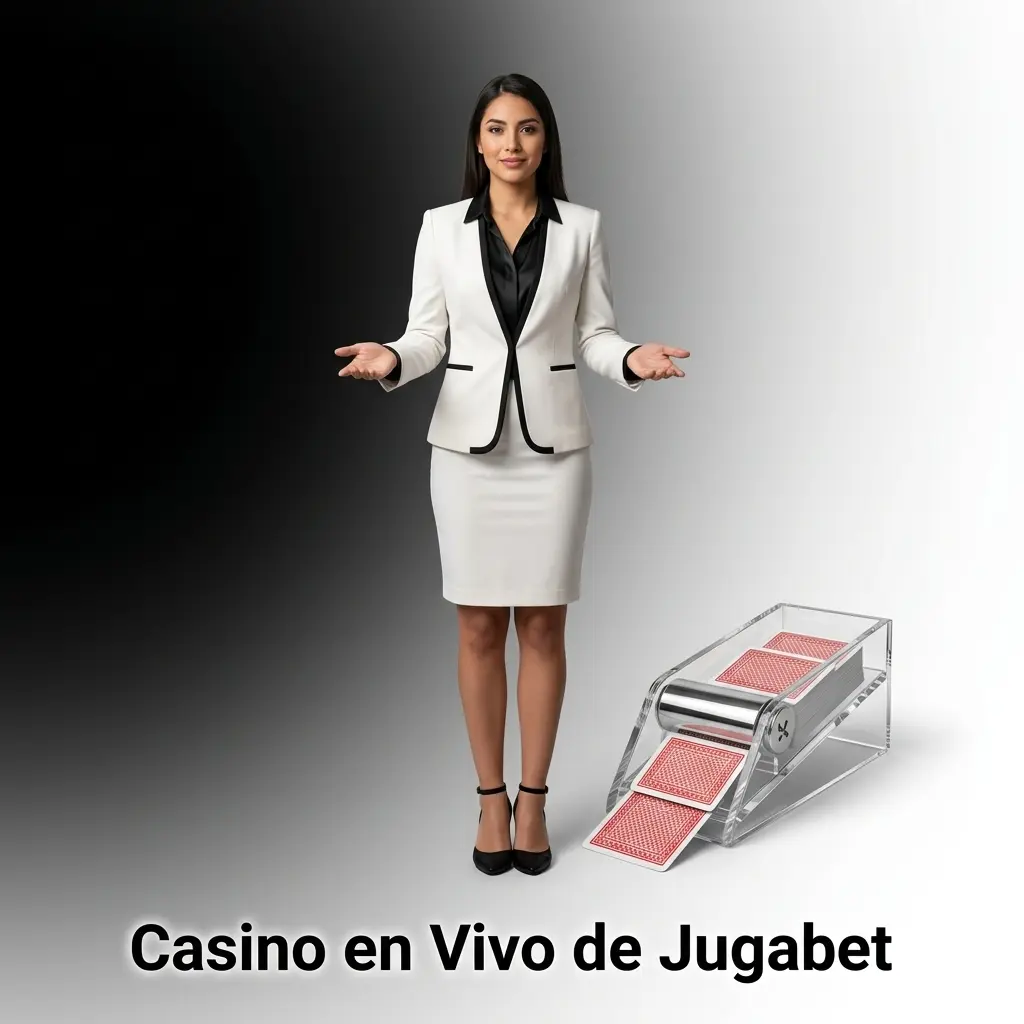 Casino en vivo de Jugabet con crupieres reales en HD, incluyendo blackjack, ruleta, baccarat y game shows