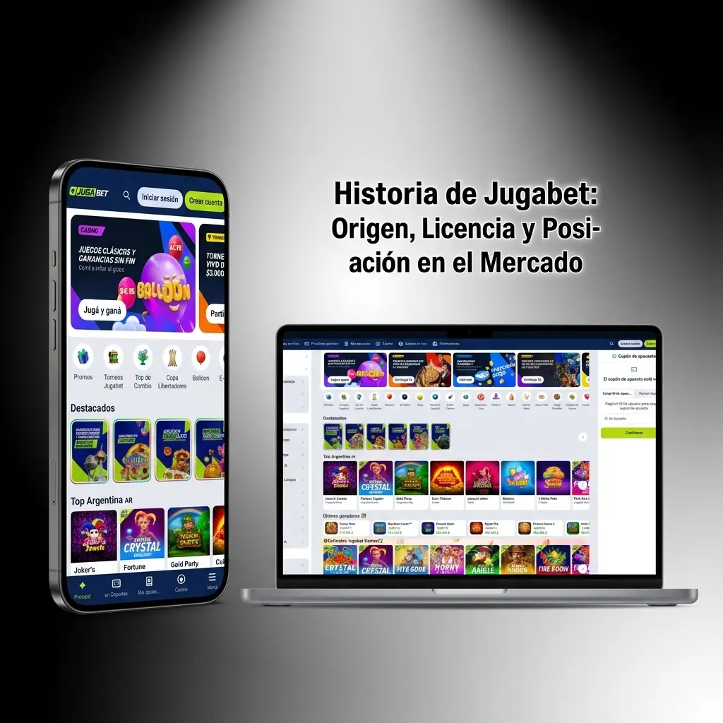 Logo e historia de Jugabet, casa de apuestas online fundada en 2020 con licencia de Curaçao para mercado argentino