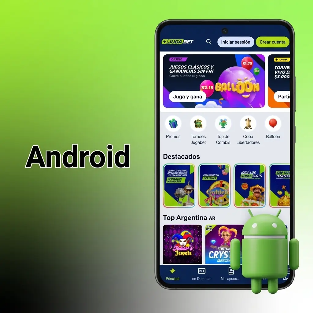 Descarga de la app Jugabet APK para Android 6.0 o superior desde fuera de Google Play Store