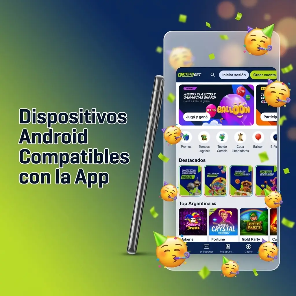 Dispositivos Android compatibles con la app de Jugabet en Argentina: Samsung, Motorola, Xiaomi, LG y TCL