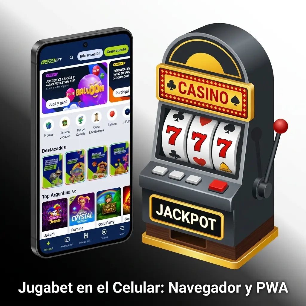 Jugabet PWA en celular Android e iOS: acceso sin instalar app, bajo consumo de datos y estable con señal 3G débil