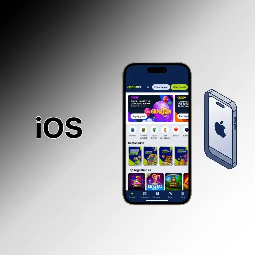 Jugabet en Safari para iPhone e iPad con iOS 13 o superior, acceso sin app nativa disponible