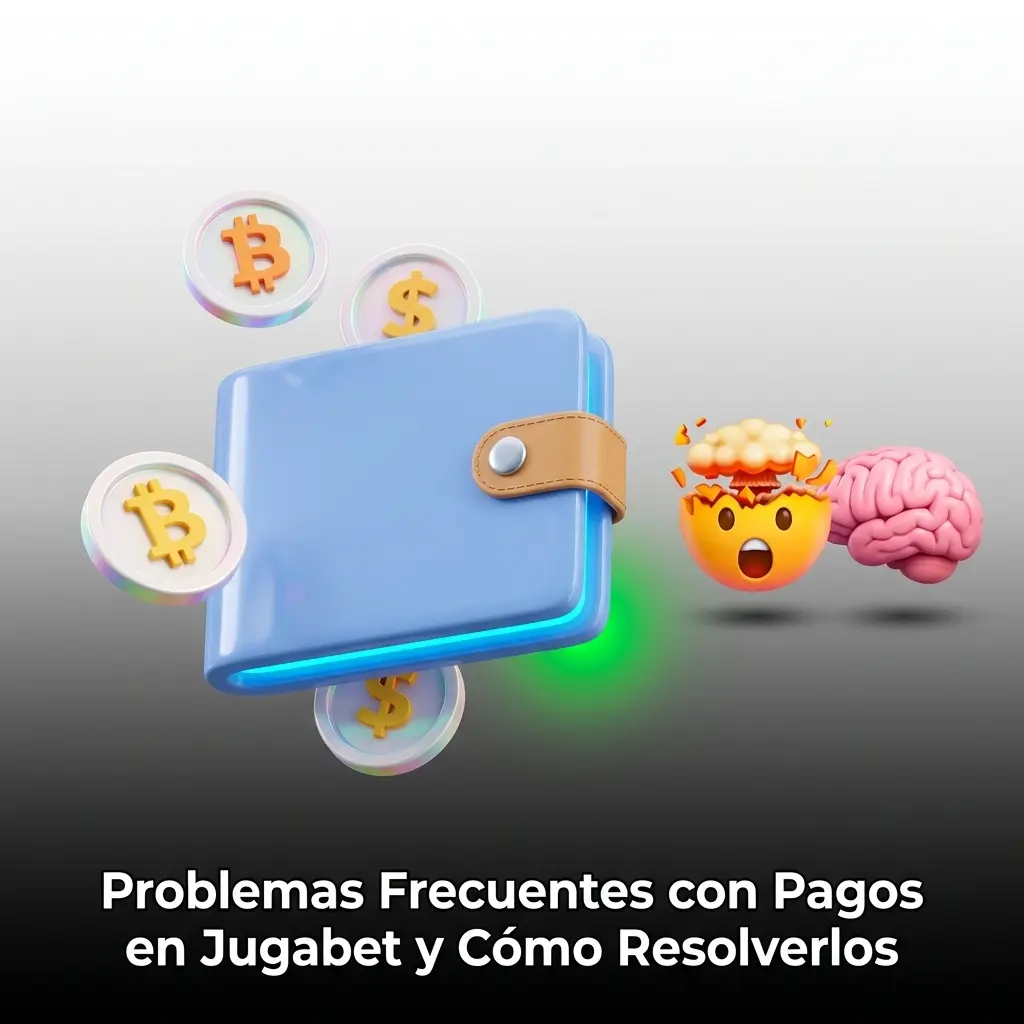 Guía visual sobre errores comunes en pagos de Jugabet y soluciones para depósitos, retiros y verificación de cuenta